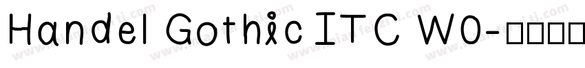 Handel Gothic ITC W0字体转换